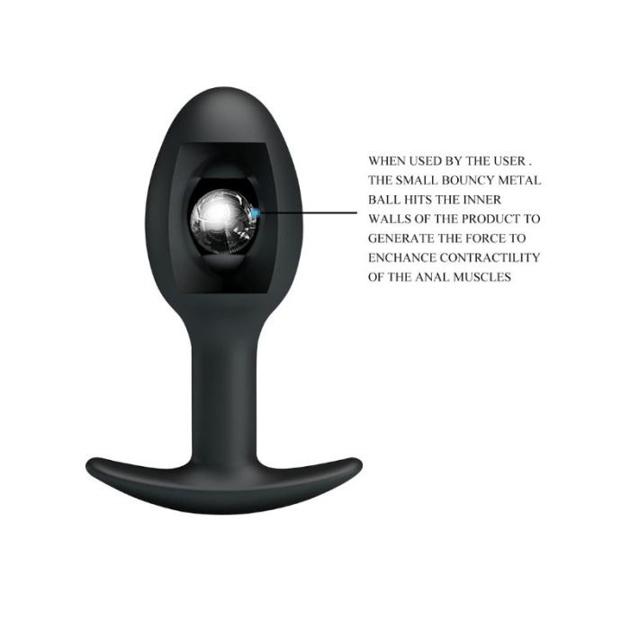 Censan Special Anal Stimulation İçi Ağırlıklı Top Olan Anal Plug Tıkaç