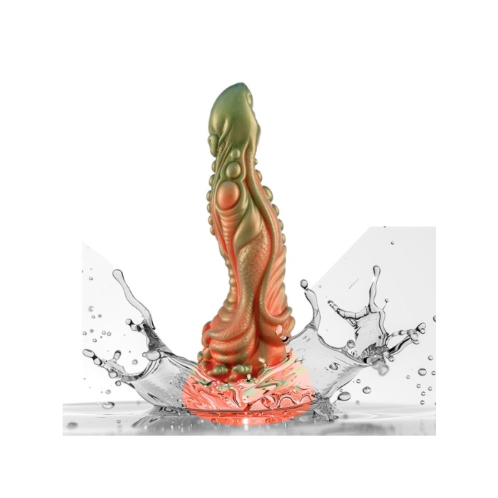 Censan Kırmızı Yeşil Canavar Dildo Model 5