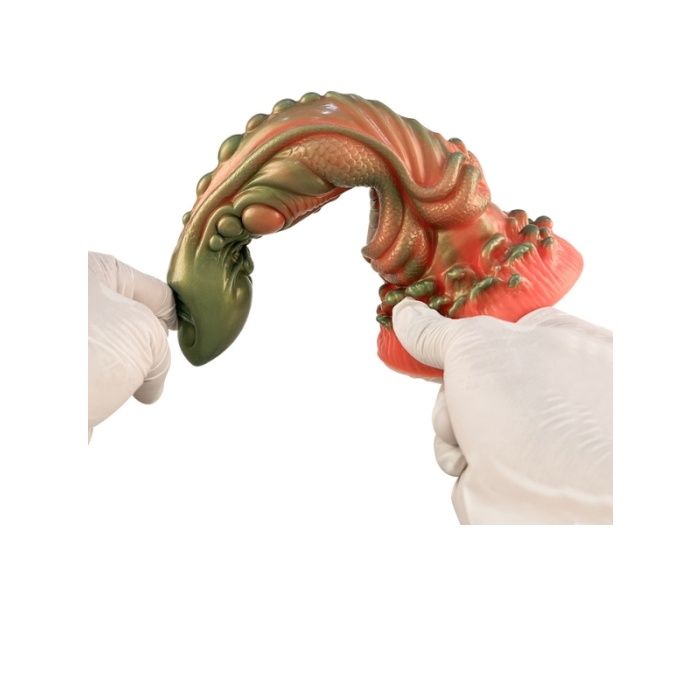 Censan Kırmızı Yeşil Canavar Dildo Model 5