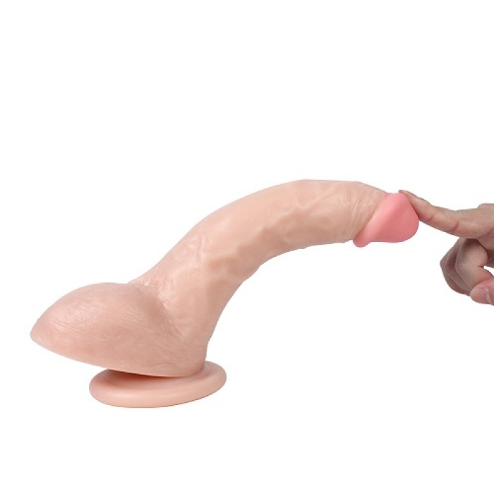 XS Strong Pounder Et Dokusu Süper Realistik Penis Dildo 25.5 CM