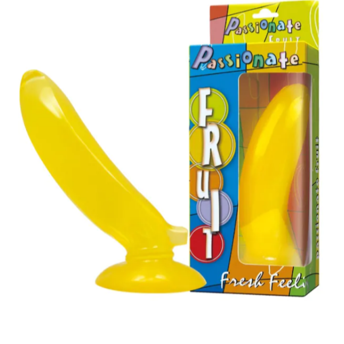 Passionate Fruit 17 CM Güçlü Vantuzlu Jel Penis Dildo - Muz