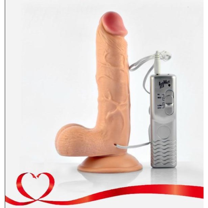 Enduro 19 CM 3 Titreşimli Realistik Vibratör Gerçekçi Kalın Penis