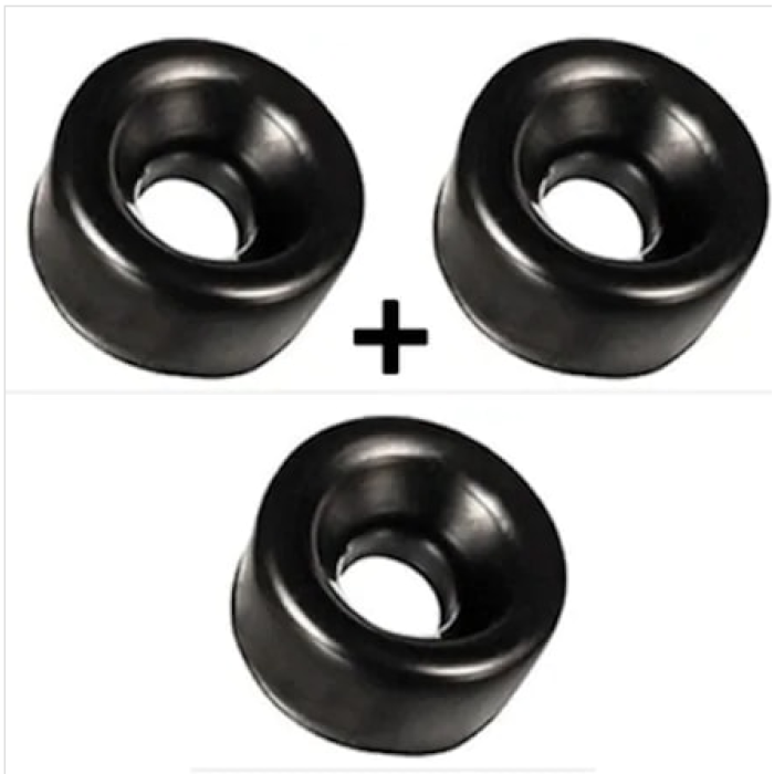 Penis Pompası Siyah Silikon Yedek Başlığı Girişi 3 Adet