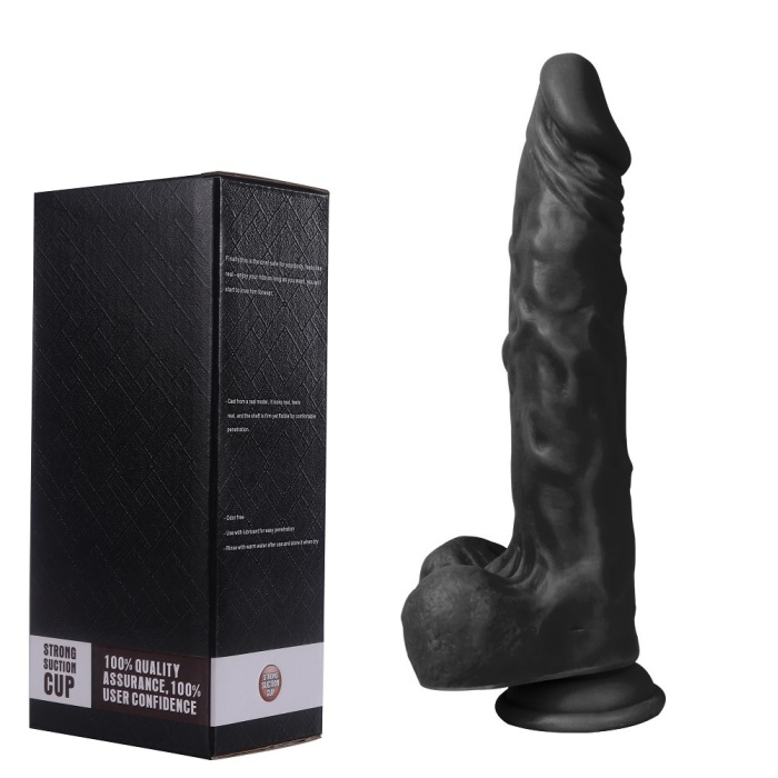 Gabriel 24 CM Vantuzlu Uzun Gerçekçi Realistik Zenci Penis Dildo