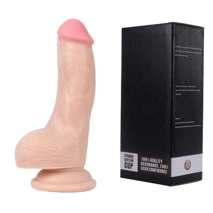 Xise 16 CM Vantuzlu Gerçekçi Realistik Penis Anal Vajinal Dildo