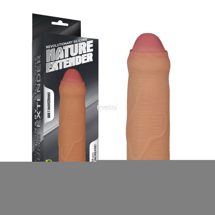 LOVETOY NATURE 2.5 cm Dolgulu Sünnetsiz Penis Kılıfı