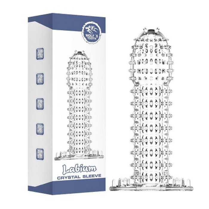 Kabartmalı Güçlü Uyarıcı Dildo Uzatmalı Penis Kılıfı