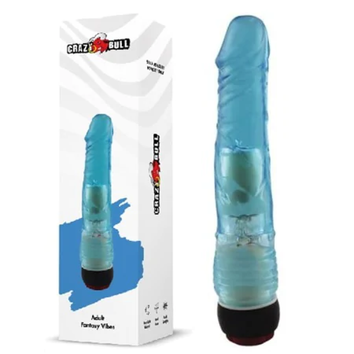 Waves 18 CM Titreşimli Mavi Jel Vibratör