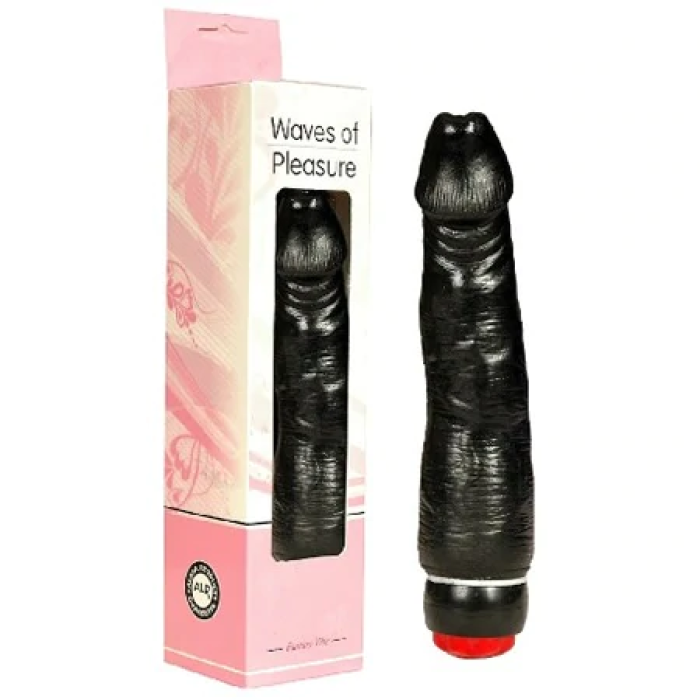 Waves Titreşimli Süper Realistik Zenci Siyah Vibratör