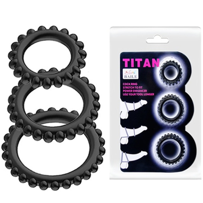 Tırtıklı Silikon Penis Halkası 3 Farklı Boyutta Penis Seti