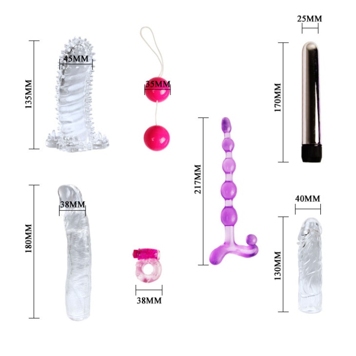 Fantasy Kit 7 Parçalı Ultra Lüks Aşk Seti Vibratör Set