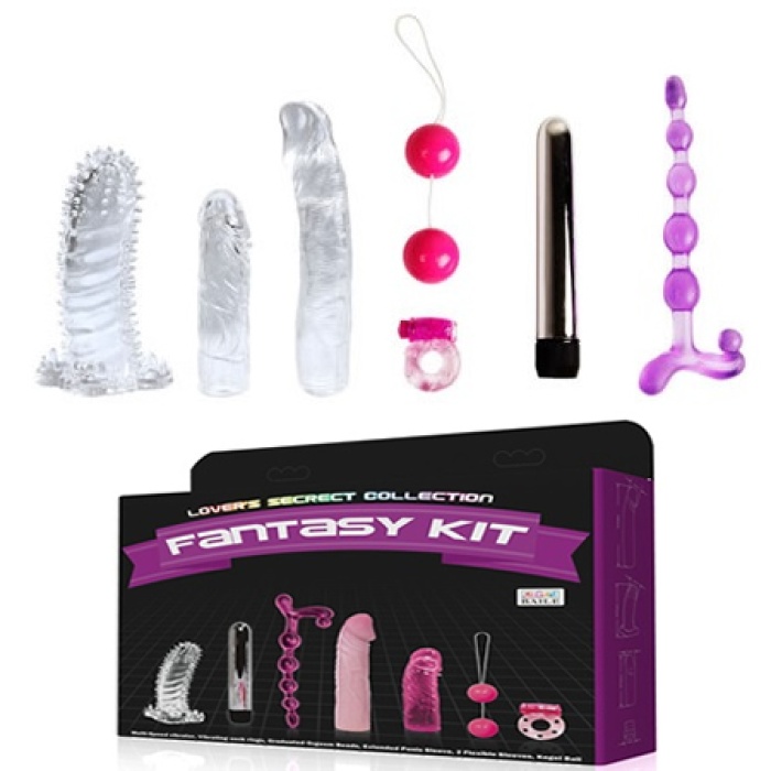 Fantasy Kit 7 Parçalı Ultra Lüks Aşk Seti Vibratör Set