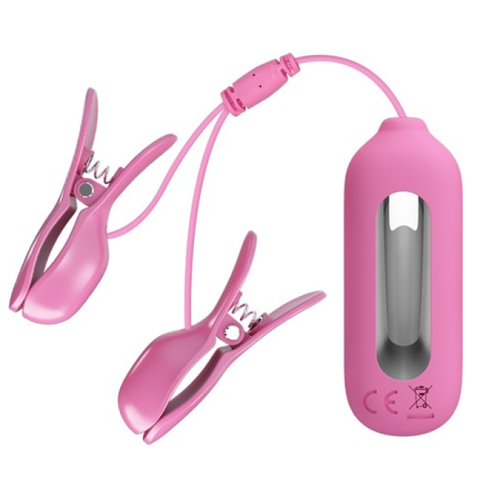 Elektro-Stimülasyon USB Şarjlı 7 Titreşimli Göğüs Ucu Kıskaçları