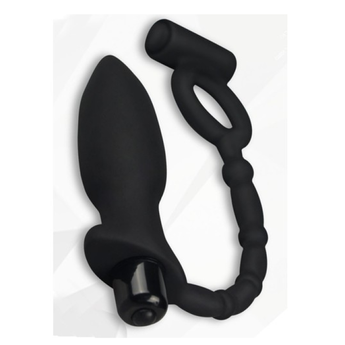 10 Titreşimli Penis Halkası ve Anal Plug Anal Vibratör