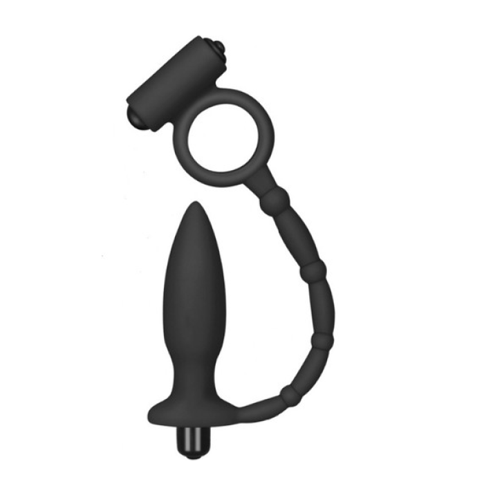 10 Titreşimli Penis Halkası ve Anal Plug Anal Vibratör