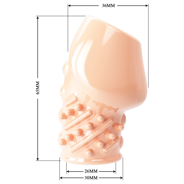 Tırtıklı Ucu Açık Güçlü Penis Kılıfı