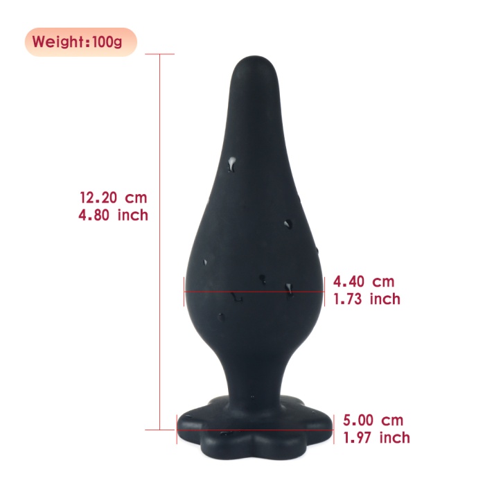 12 CM Zenci Anal Plug Anal Tıkaç Tıpa Stimülatör