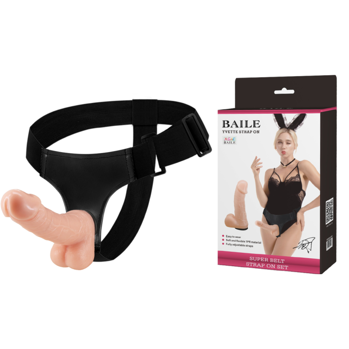 Ultra 19 CM Gerçekçi Belden Bağlamalı Dildo Strapon Penis