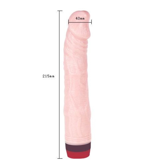 Bl Dong 21 Cm Titreşimli Realistik Vibratör Gerçekci Penis Dildo