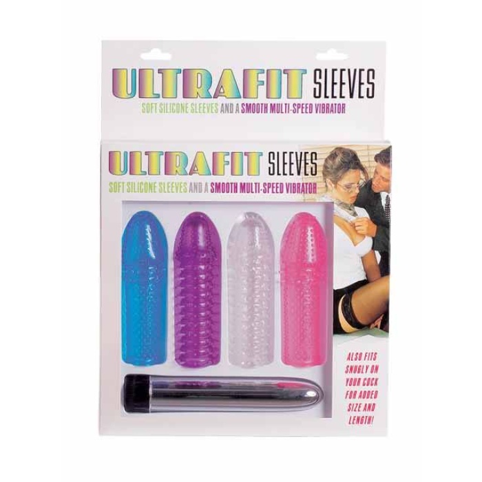 Ultrafit Sleeves Multi-Speed Vibator - 4lü Jel Vibratör Seti