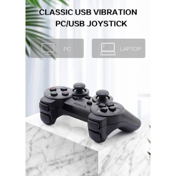 Torima PS3 Doubleshock Uyumlu Siyah Kablosuz Analog Oyun Kolu