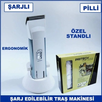 PRITECH RF-005 ŞARJ EDİLEBİLİR PROFESYONEL TRAŞ MAKİNESİ