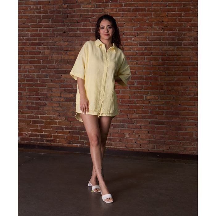 GÖMLEK-ŞORT TAKIM BUTTER YELLOW