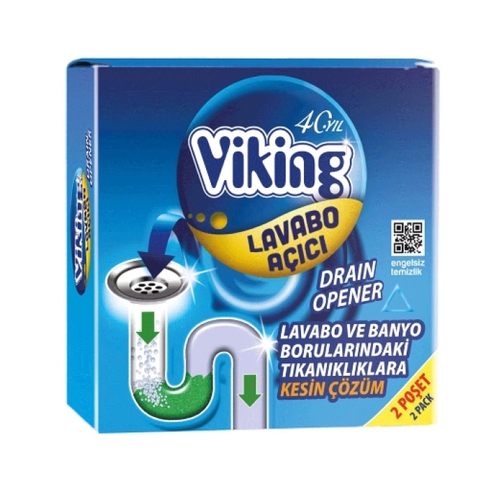 Viking Lavabo Açıcı 2x50 Gr. Granül