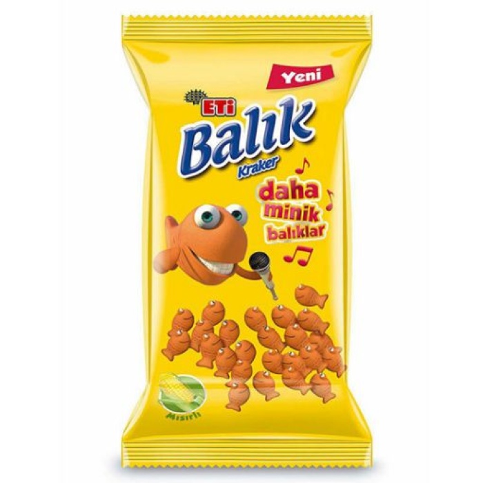 Eti Balık Kraker Mısır Mini 70 Gr. (4lü)