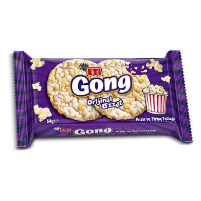 4lü Eti Gong Mısır Pirinç Patlağı 64 Gr.