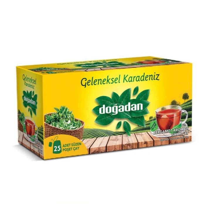 Doğadan Geleneksel Karadeniz Bardak Çay 25li 50 Gr. (4lü)