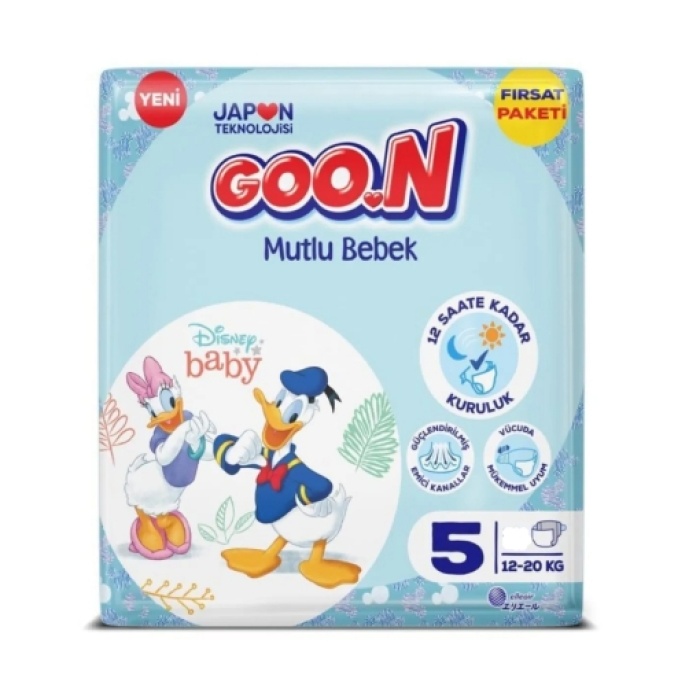 Goon Mutlu Bebek Bezi Fırsat Pk. Junior 76lı (5) (12li)