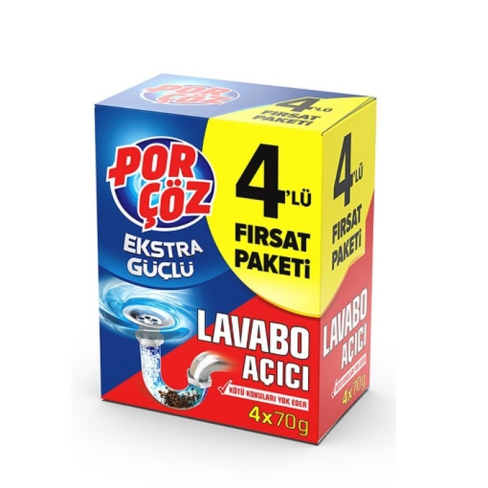 Porçöz Lavabo Açıcı 4x50 Gr. Granül