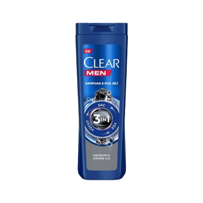 Clear Men Şampuan&Duş Jeli 350 ml. Arındırıcı (2li)