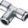 Metal TE Bağlantı Pnömatik Rekor Nikel Kaplı Fitting