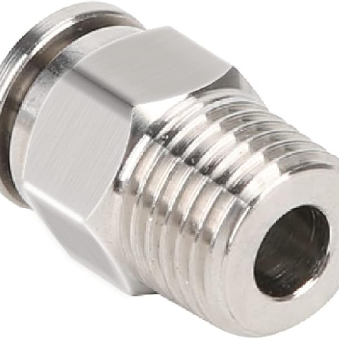 Metal Pnömatik Rekor Bağlantı Düz Fitting Otomatik