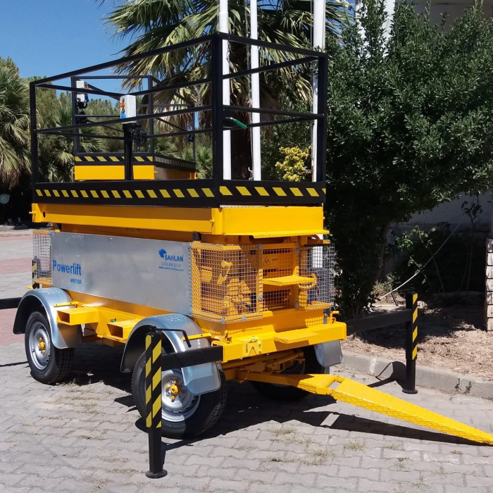 Çalışma Platformu MANLIFT Şantiye Tipi Kablolu Makaslı Platform