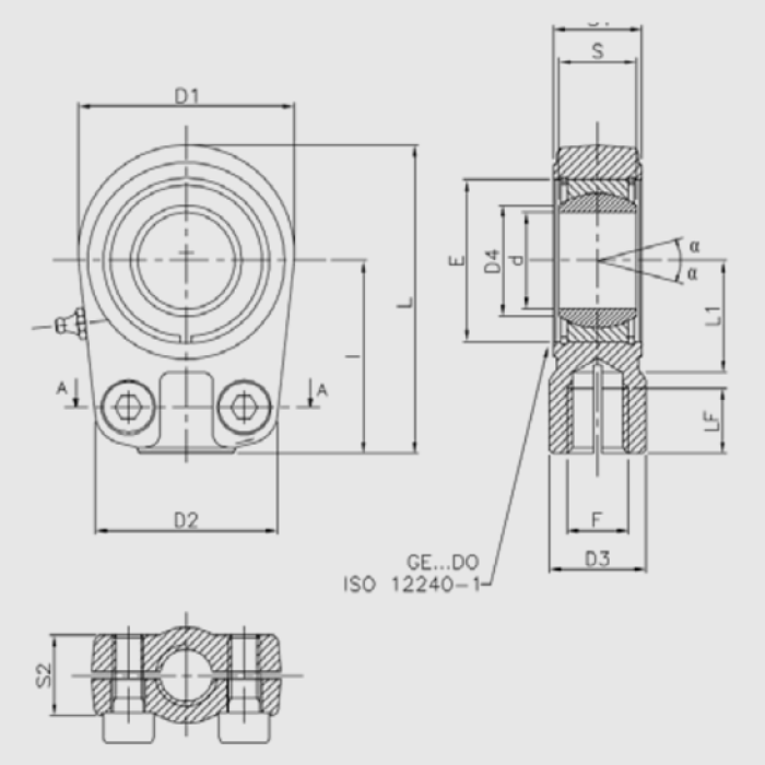 Vidalı Tip Pasolu Rot Mafsalı Piston Danagözü Mil Bağlantısı Kasıntı Alıcı