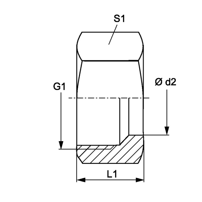 Boru Somunu Çinko Nikel Kaplı Hidrolik Rakor Fitting