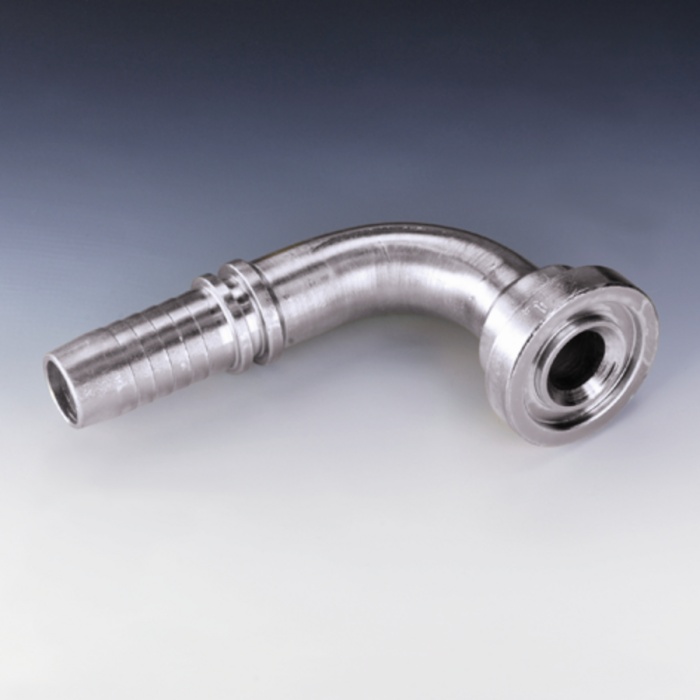 Flanşlı Hortum Rakoru Çinko Nikel Kaplı Hidrolik Bağlantı Rekoru Presli Fitting PN SF