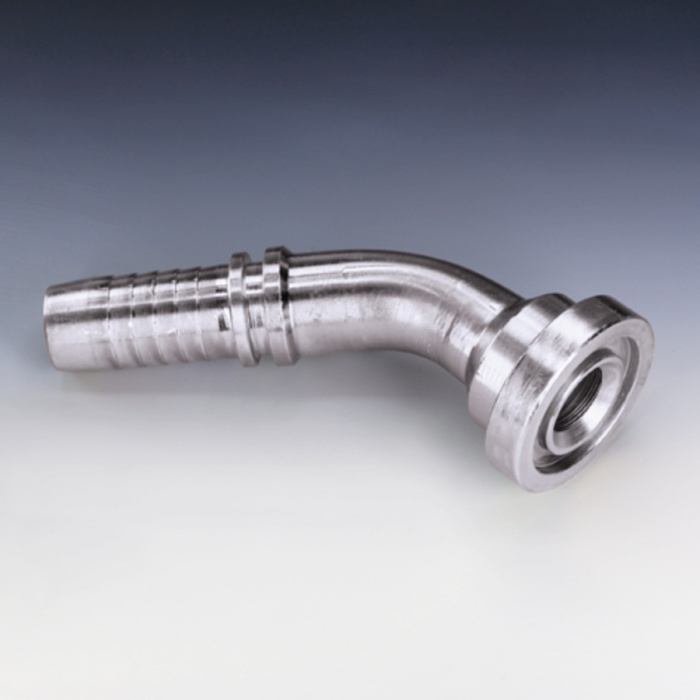 Flanşlı Hortum Rakoru Çinko Nikel Kaplı Hidrolik Bağlantı Rekoru Presli Fitting PN SF
