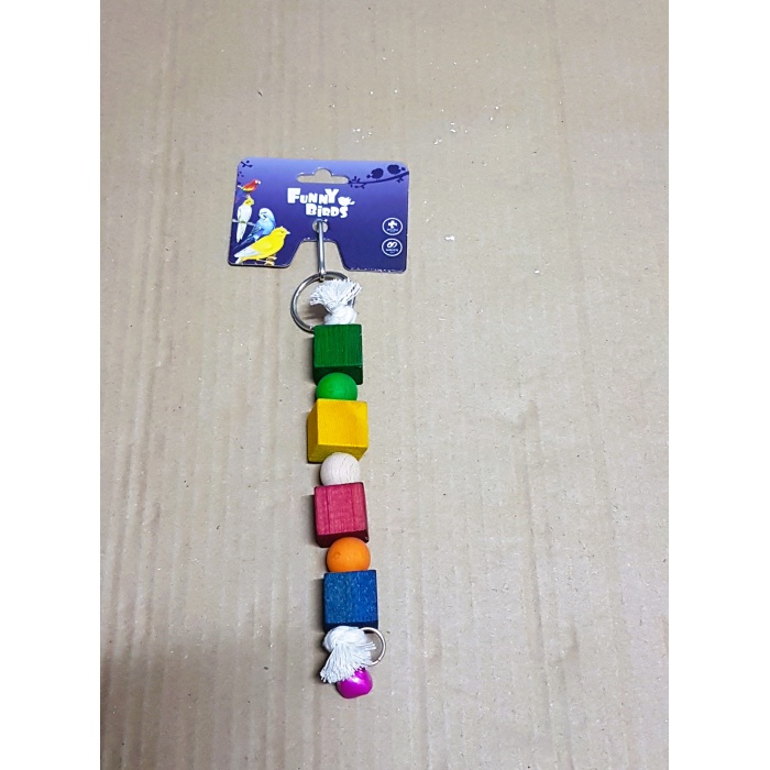 Renkli Ahşap Zilli Kafes Aksesuar