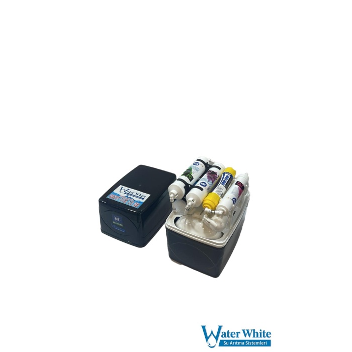 Water White 6 Aşamalı NSF Sertifikalı RO Sistem Siyah Su Arıtma Cihazı