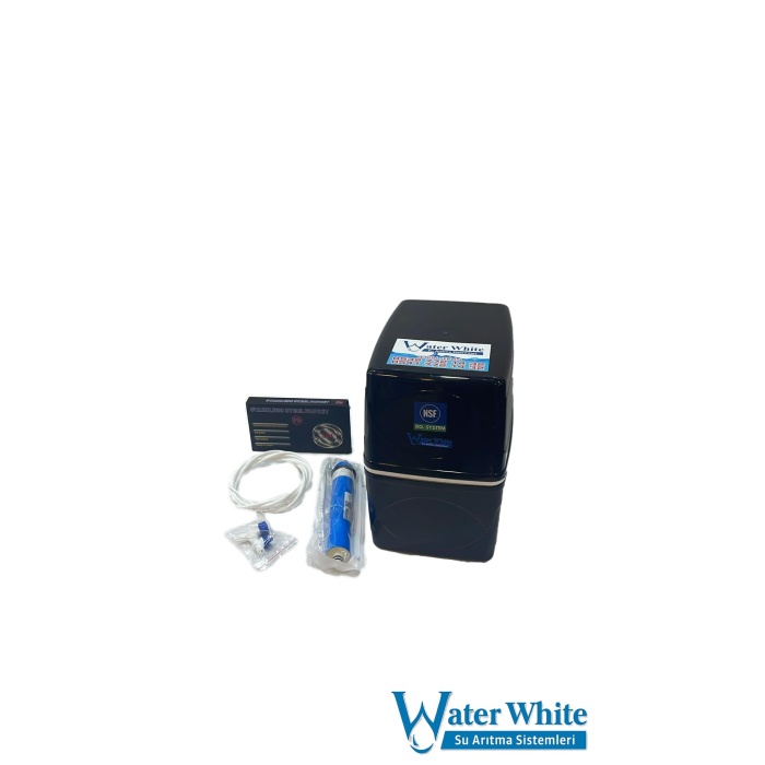 Water White 6 Aşamalı NSF Sertifikalı RO Sistem Siyah Su Arıtma Cihazı