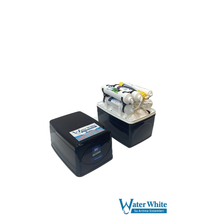 Water White 6 Aşamalı NSF Sertifikalı RO Sistem Siyah Su Arıtma Cihazı