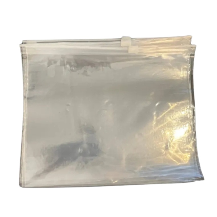 35x25 Şeffaf Buzlu Fermuarlı Poşet