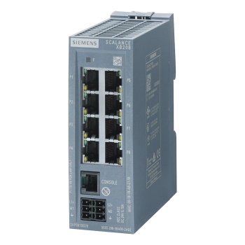 6GK5208-0BA00-2AB2  -  SCALANCE XB208 managed Layer 2 IE switch 8