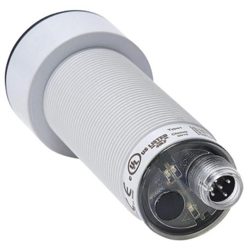 UT2F/H6-0EUL  -  Ultrasonic sensor M30 housing, large shape transducer ф 38,8mm, 4-20 mA+ PNP NO/NC, 350-6000 mm, M12 with teach-in by cable