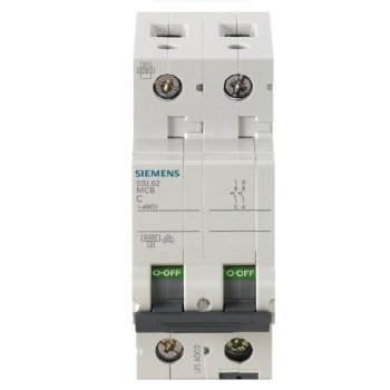 5SL6206-7  -  6A; 2 FAZLI; 70 mm; ANAHTARLI OTOMATİK SİGORTA; 6kA; C TİPİ; YAVAŞ KARAKTERLİ