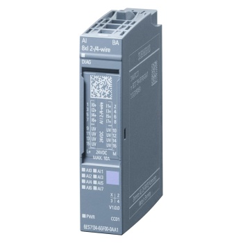 6ES7134-6GF00-0AA1  -  SIMATIC ET 200SP, ANALOG INPUT MODULE, AI 8XI 2-/4